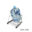 Columpio extraíble PortaGarrafón 20L Cerrajes W=450mm alambre gris plata con cierre suave